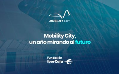 Celebrando  el primer aniversario de Mobility City en Heraldo de Aragón